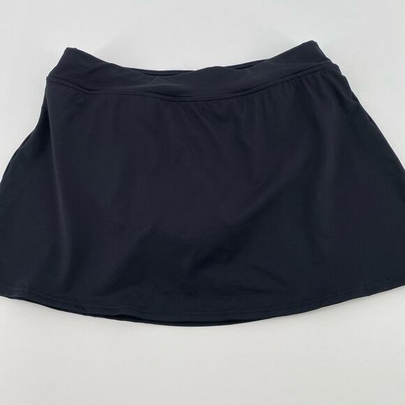 Lands End black skirt bikini bottom size 8 - Picture 2 of 5